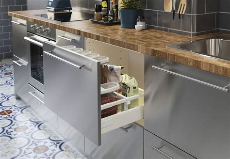 ikea stainless steel kitchen cabinets reviews|stainless steel kitchen units freestanding.